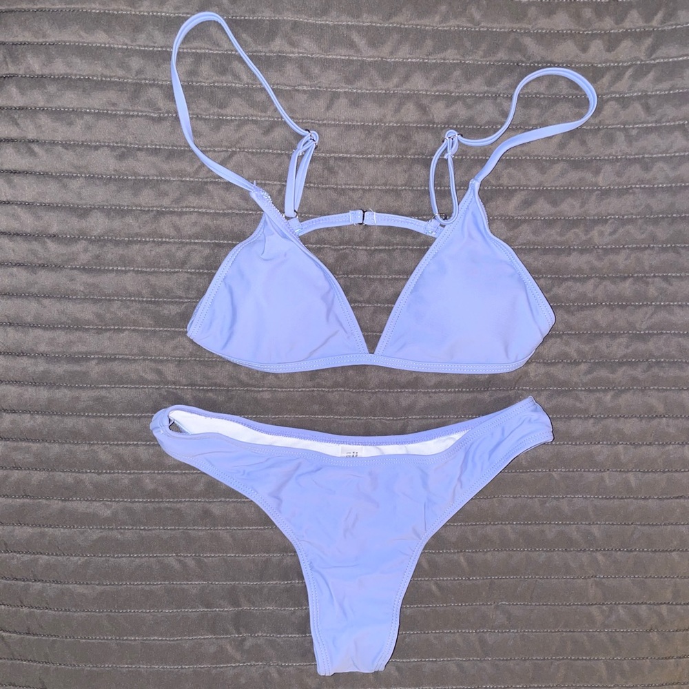 baby blue bikini set